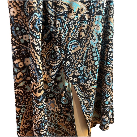 INC International Concept Paisley Blouse Top NWT $55  Merlot Gold Foulard - Picture 1 of 8